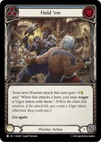 Hold 'em (Blue) - Blitz Deck: Heavy Hitters - Olympia - Flesh and Blood TCG card