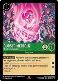 Cursed Merfolk - Ursula's Handiwork - Into the Inklands - Disney Lorcana card
