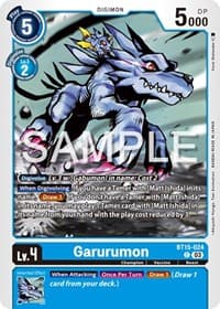 Garurumon - Exceed Apocalypse - Digimon Card Game card