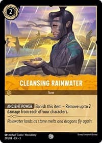 Cleansing Rainwater - Into the Inklands - Disney Lorcana card