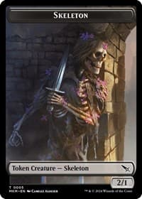 Skeleton Token - Murders at Karlov Manor - Magic: The Gathering card