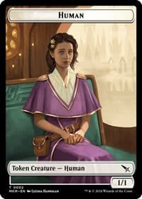 Human Token - Murders at Karlov Manor - Magic: The Gathering card
