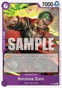 Roronoa Zoro (OP-06 Pre-Release Tournament) [Participant] - One Piece Promotion Cards - One Piece Card Game card