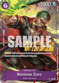 Roronoa Zoro (OP-06 Pre-Release Tournament) [Winner] - One Piece Promotion Cards - One Piece Card Game card