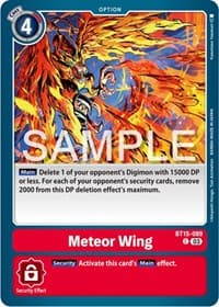Meteor Wing - Exceed Apocalypse - Digimon Card Game card