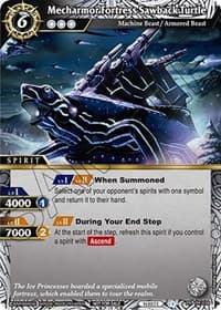 Mecharmor Fortress Sawback Turtle (Tournament Pack Vol. 4) - Launch & Event Promos - Battle Spirits Saga card