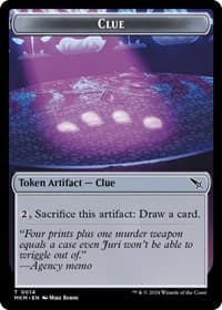 Clue (0014) // A 0041 Double-Sided Token - Murders at Karlov Manor - Magic: The Gathering card