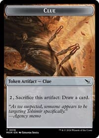 Clue (0016) // A 0043 Double-Sided Token - Murders at Karlov Manor - Magic: The Gathering card