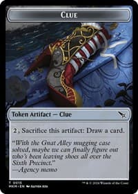 Clue (0015) // A 0042 Double-Sided Token - Murders at Karlov Manor - Magic: The Gathering card