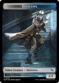 Detective // Human Double-Sided Token - Murders at Karlov Manor - Magic: The Gathering card