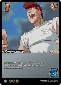Kindhearted - Yu Yu Hakusho: Dark Tournament - UniVersus card