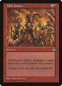 Mob Justice - Stronghold - Magic: The Gathering card