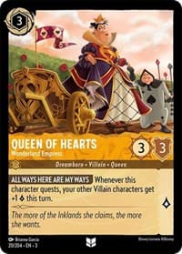 Queen of Hearts - Wonderland Empress - Into the Inklands - Disney Lorcana card