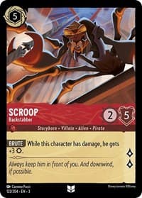 Scroop - Backstabber - Into the Inklands - Disney Lorcana card