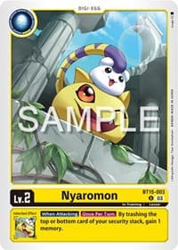 Nyaromon - Exceed Apocalypse - Digimon Card Game card