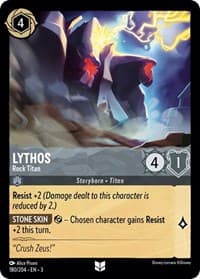 Lythos - Rock Titan - Into the Inklands - Disney Lorcana card