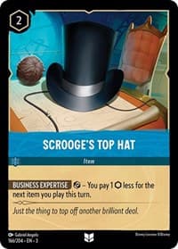 Scrooge's Top Hat - Into the Inklands - Disney Lorcana card