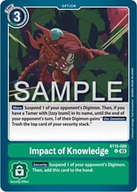 Impact of Knowledge - Exceed Apocalypse - Digimon Card Game card