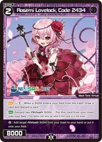 Rosemi Lovelock, Code 2434 - Collab Booster: Nijisanji Diva - WIXOSS card