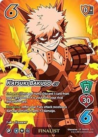 Katsuki Bakugo (Hero League Championship 2023 Chrome Rare - Finalist) - UniVersus: My Hero Academia Promo Cards - UniVersus card