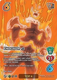 Endeavor (Hero League Championship 2023 Chrome Rare - Top 4) - UniVersus: My Hero Academia Promo Cards - UniVersus card