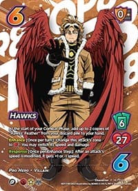Hawks (Hero League Championship 2023 - Top 8) - UniVersus: My Hero Academia Promo Cards - UniVersus card