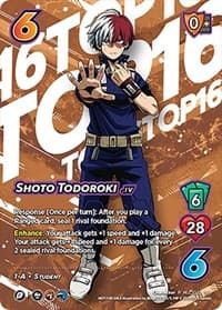 Shoto Todoroki (Hero League Championship 2023 - Top 16) - UniVersus: My Hero Academia Promo Cards - UniVersus card