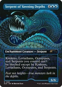 Serpent of Yawning Depths - Secret Lair Drop Series - Magic: The Gathering card