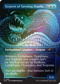 Serpent of Yawning Depths (Rainbow Foil) - Secret Lair Drop Series - Magic: The Gathering card