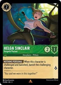 Helga Sinclair - Vengeful Partner - Into the Inklands - Disney Lorcana card