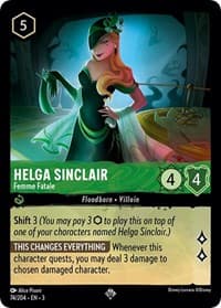Helga Sinclair - Femme Fatale - Into the Inklands - Disney Lorcana card