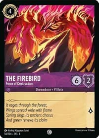 The Firebird - Force of Destruction - Into the Inklands - Disney Lorcana card