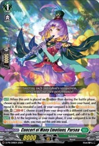Concert of Many Emotions, Parsea - D Promo Cards - Cardfight Vanguard card