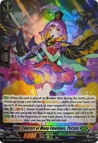 Concert of Many Emotions, Parsea (Foil) - D Promo Cards - Cardfight Vanguard card
