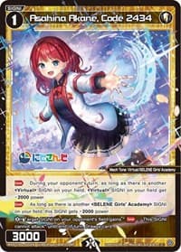 Asahina Akane, Code 2434 - Collab Booster: Nijisanji Diva - WIXOSS card
