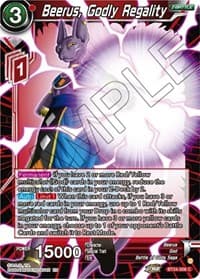 Beerus, Godly Regality - Beyond Generations - Dragon Ball Super: Masters card