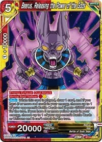 Beerus, Releasing the Power of the Gods - Beyond Generations - Dragon Ball Super: Masters card