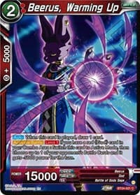 Beerus, Warming Up - Beyond Generations - Dragon Ball Super: Masters card