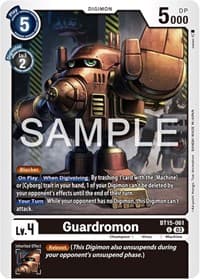 Guardromon - Exceed Apocalypse - Digimon Card Game card
