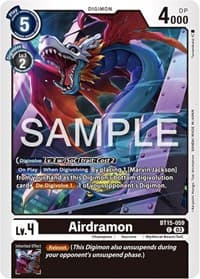 Airdramon - Exceed Apocalypse - Digimon Card Game card