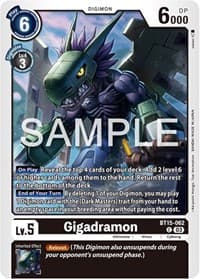 Gigadramon - Exceed Apocalypse - Digimon Card Game card