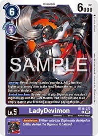 LadyDevimon - Exceed Apocalypse - Digimon Card Game card