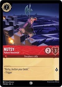 Nutsy - Vulture Henchman - Into the Inklands - Disney Lorcana card