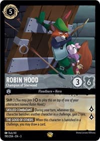 Robin Hood - Champion of Sherwood - Into the Inklands - Disney Lorcana card