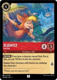 Slightly - Lost Boy - Into the Inklands - Disney Lorcana card
