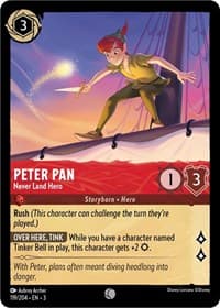 Peter Pan - Never Land Hero - Into the Inklands - Disney Lorcana card