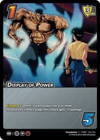 Display of Power - Yu Yu Hakusho: Dark Tournament - UniVersus card