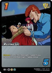 Resting Up - Yu Yu Hakusho: Dark Tournament - UniVersus card
