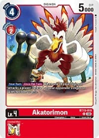 Akatorimon - Exceed Apocalypse - Digimon Card Game card