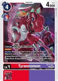 Tyrannomon - Exceed Apocalypse - Digimon Card Game card